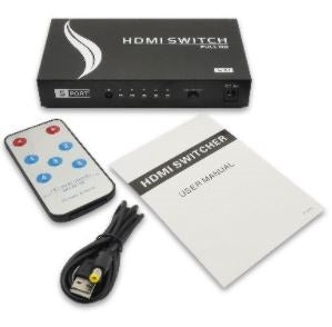 Multiplexor Manual HDMI de 5 Dispositivos  BROBOTIX 963684 - Vista 3