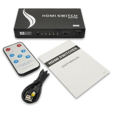 Multiplexor Manual HDMI de 5 Dispositivos  BROBOTIX 963684 - Vista 6