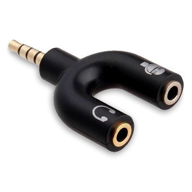 Adaptador Stereo 3.5 mm Macho a Dual 3.5 mm H BROBOTIX 181802-2 - Vista 2