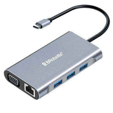 Docking 7 EN 1: USB V3.0 tipo C a USB V3.0 BROBOTIX 6001202 - Vista 2