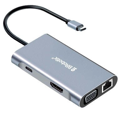 Docking 7 EN 1: USB V3.0 tipo C a USB V3.0 BROBOTIX 6001202 - Vista 3