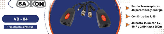 Transceptores SAXXON  RJ-45 VB-04