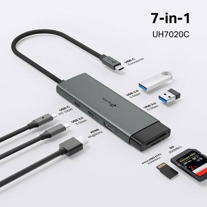 Concentradores Hub TP-LINK UH7020C - Vista 2
