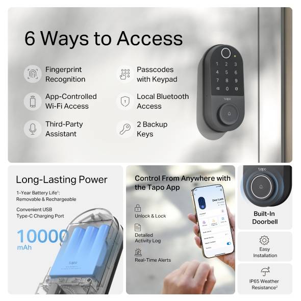 Cerradura  TP-LINK TAPO DL110 - Vista 2
