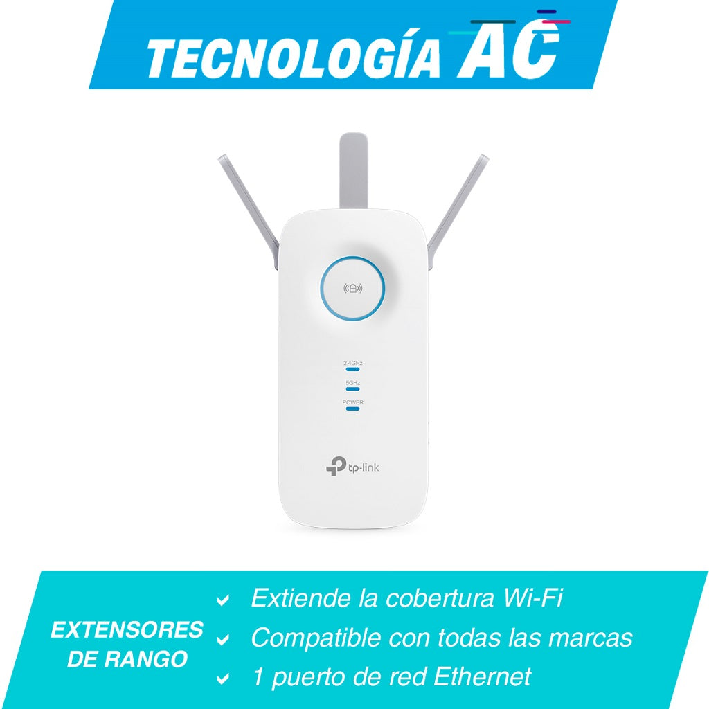 Extensor de Rango Dual Band   TP-LINK RE450 - Vista 2