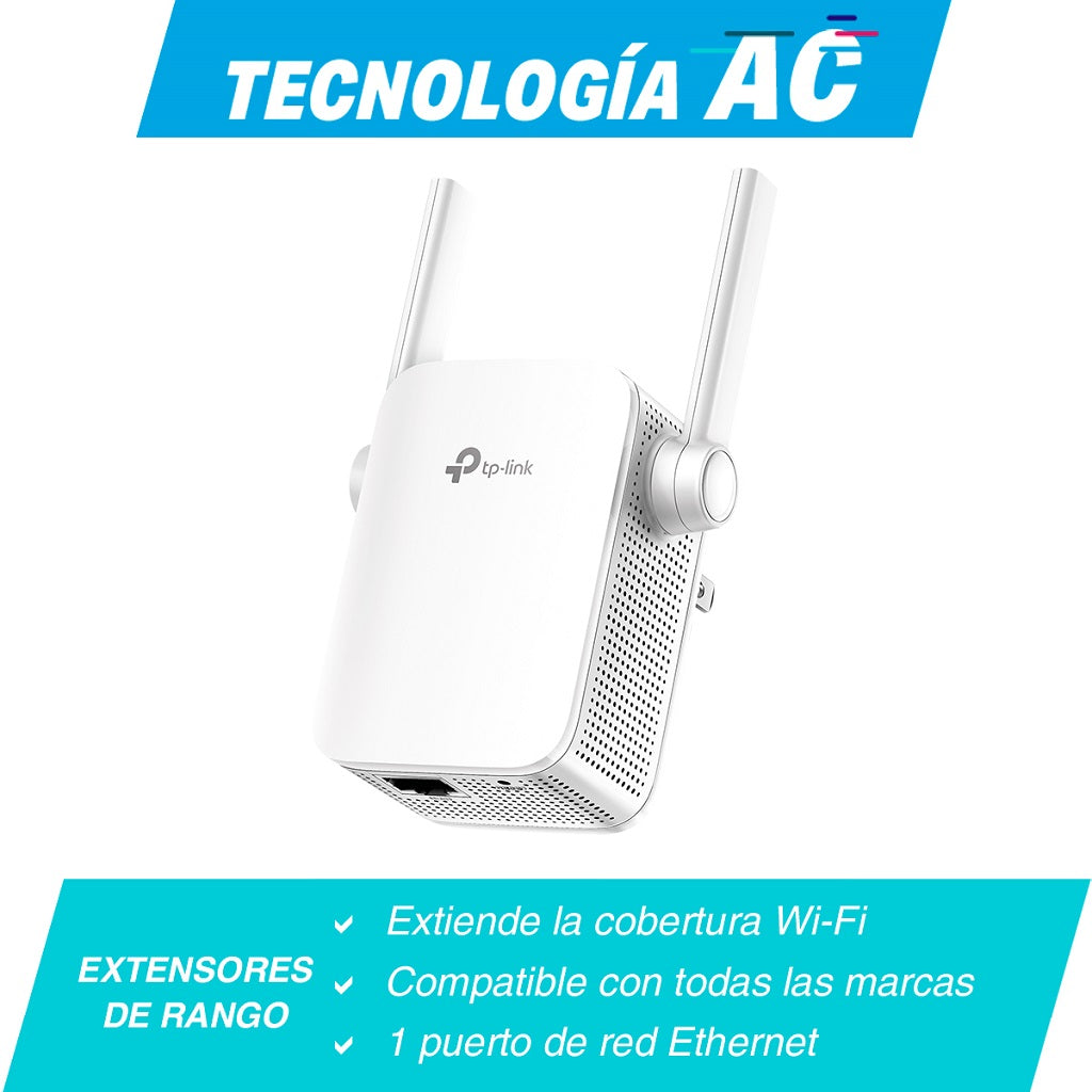 Expansor de Rango Dual Band TP-LINK RE205 - Vista 3