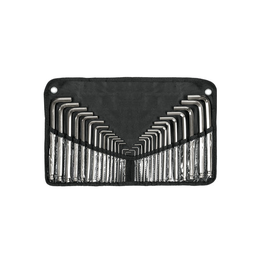 Juego 30 llaves allen largas mixtas punta bola, estuche