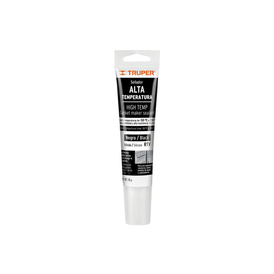 Sellador de silicón negro para altas temperaturas, 85 g