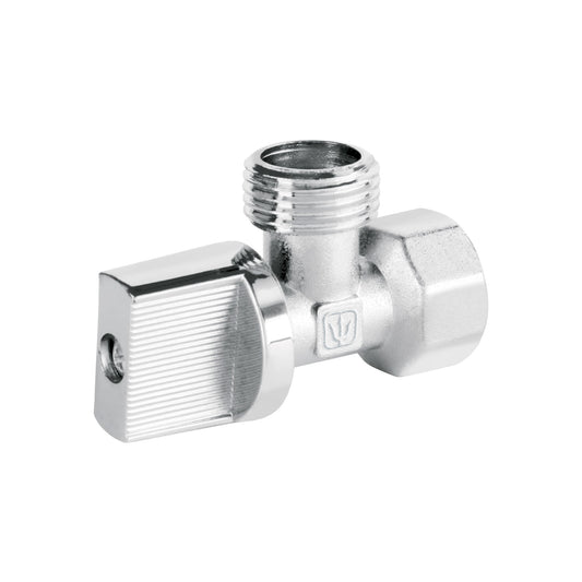 Llave angular de 1/2', 1/4 de vuelta, blíster, FOSET BASIC