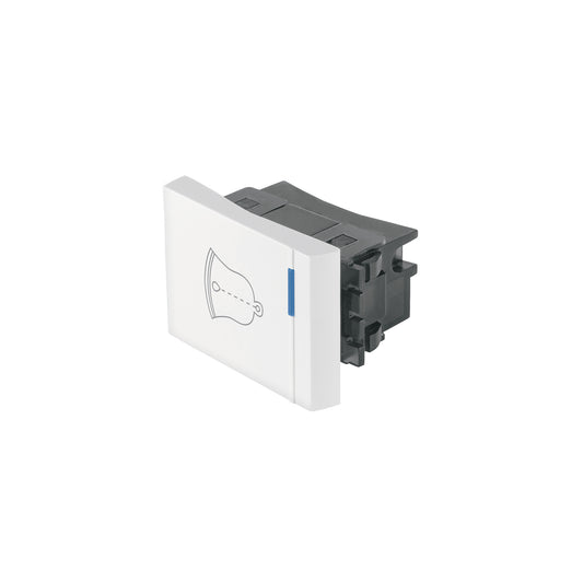 Interruptor para timbre, 1.5 módulos, línea Española, blanco