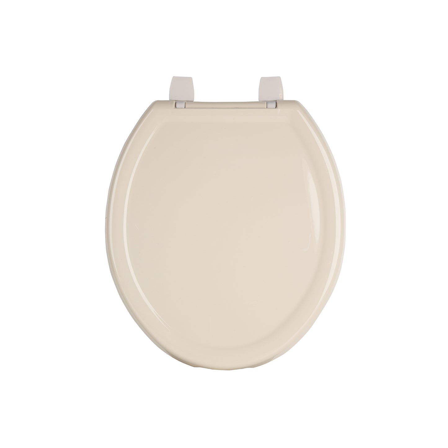 Asiento redondo ligero con tapa para WC, hueso, FOSET BASIC