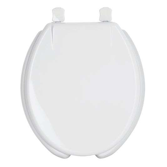 Asiento redondo con tapa para WC, abierto, blanco, FOSET