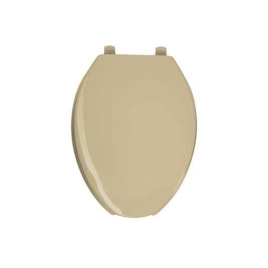 Asiento alargado con tapa para WC, abierto, beige, FOSET