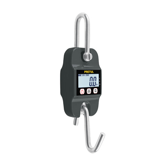Báscula electrónica colgante, de pilas, 300 kg, PRETUL