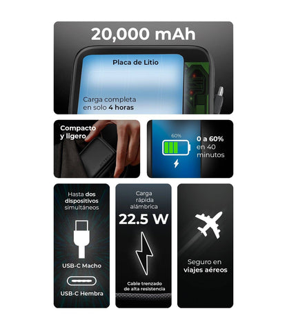 Power banks ACTECK ENERGON GO PLUG MAX PG80 - Vista 2