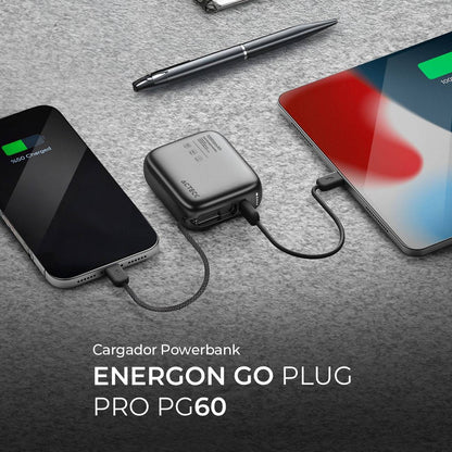 Power banks ACTECK ENERGON GO PLUG PRO PG60 - Vista 2