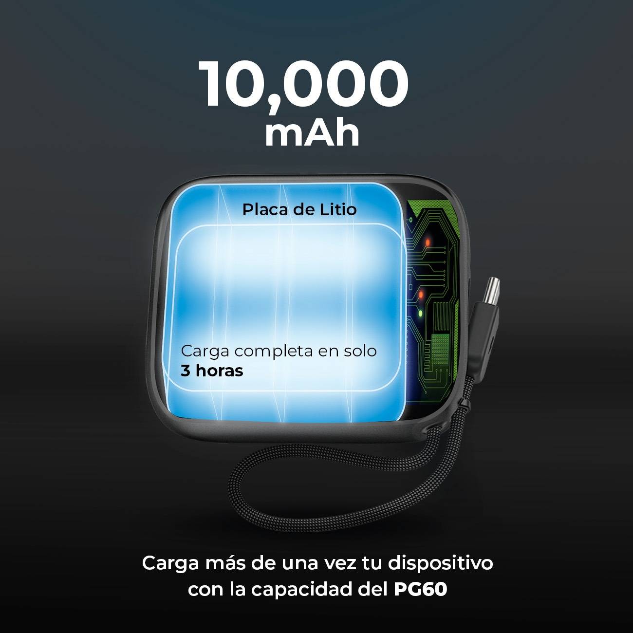 Power banks ACTECK ENERGON GO PLUG PRO PG60 - Vista 3