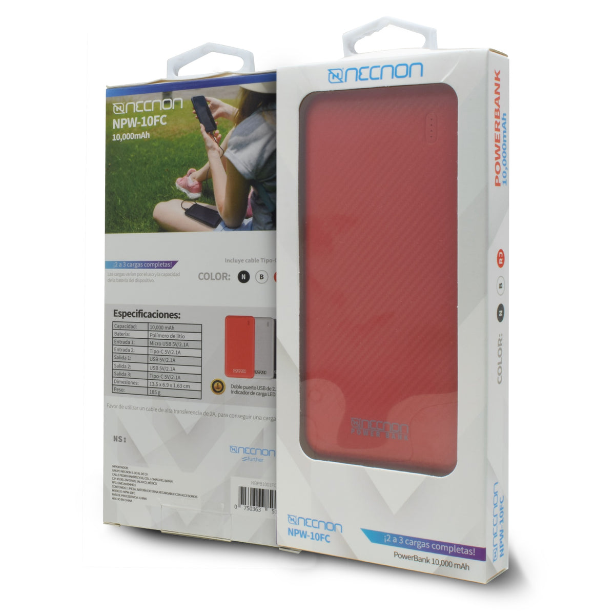 Power Bank NECNON NPW-10FC - Vista 4