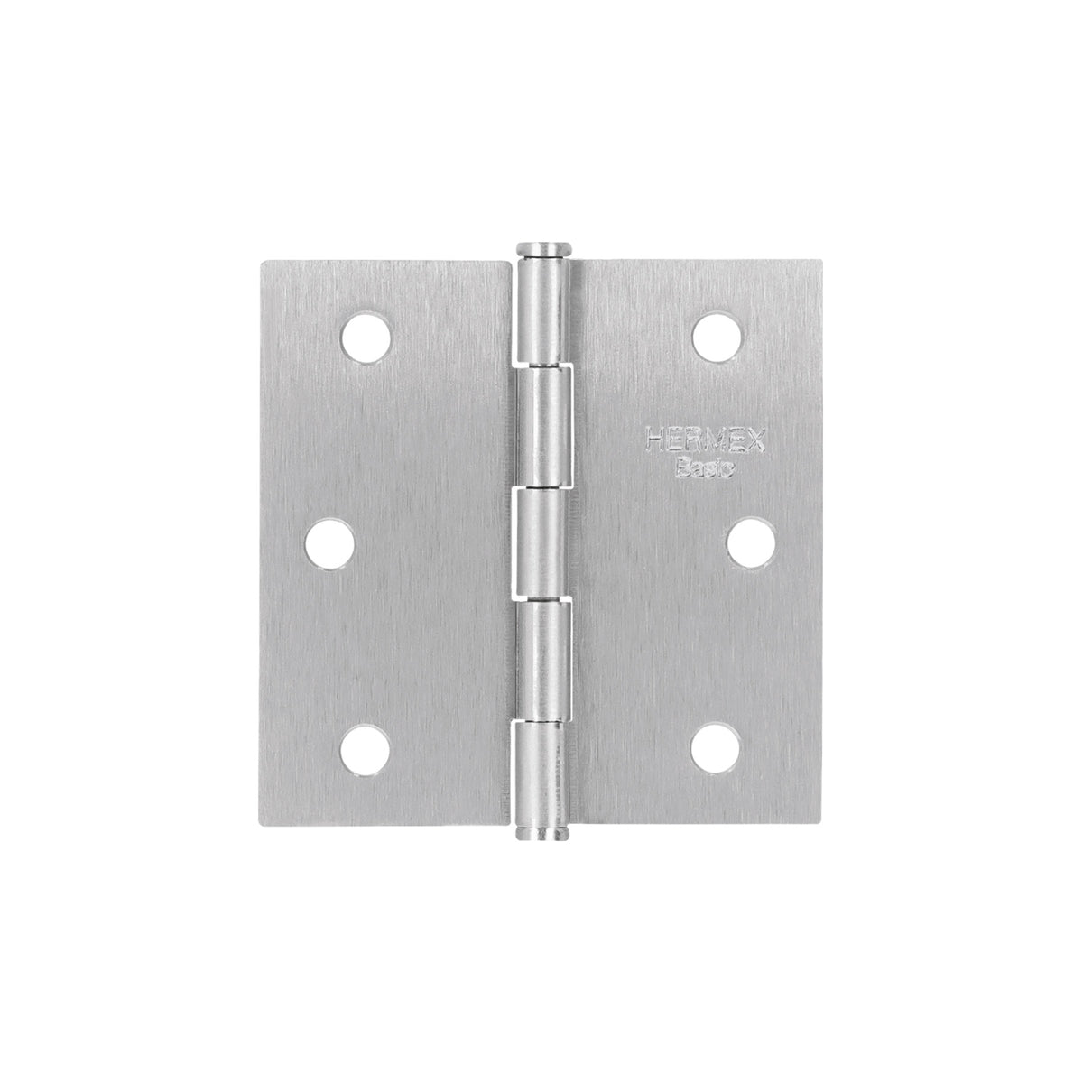 Bisagra cuadrada 2-1/2', satinado, cabeza plana, BASIC