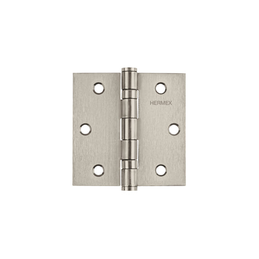 Bisagra cuadrada 3' acero inox, cabeza plana, HERMEX