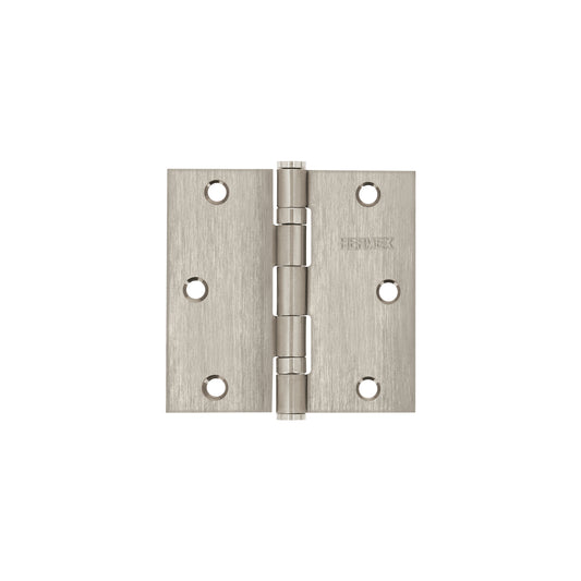 Bisagra cuadrada 3-1/2' acero inox, cabeza plana, HERMEX