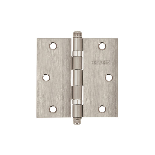 Bisagra cuadrada 3-1/2' acero inox, cabeza redonda, HERMEX
