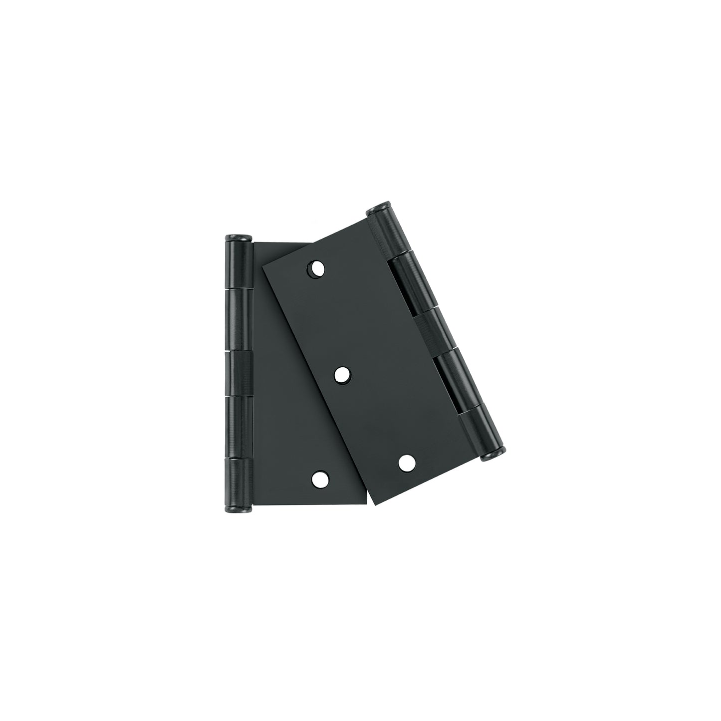 Bolsa con 2 bisagras cuadradas 3-1/2', acero negro, BASIC