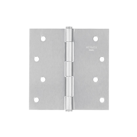 Bisagra cuadrada 4', satinado, cabeza plana, BASIC