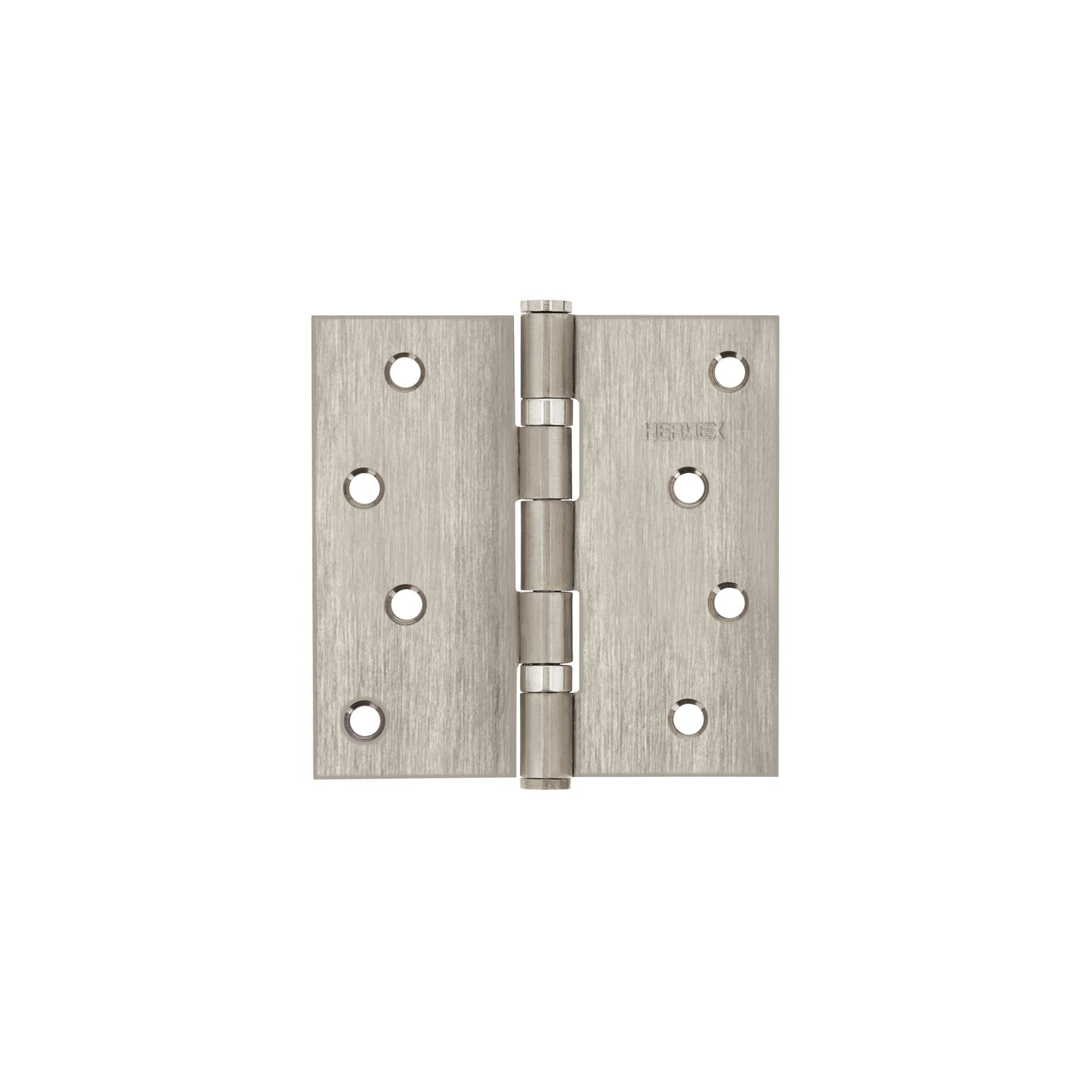 Bisagra cuadrada 4' acero inox, cabeza plana, HERMEX