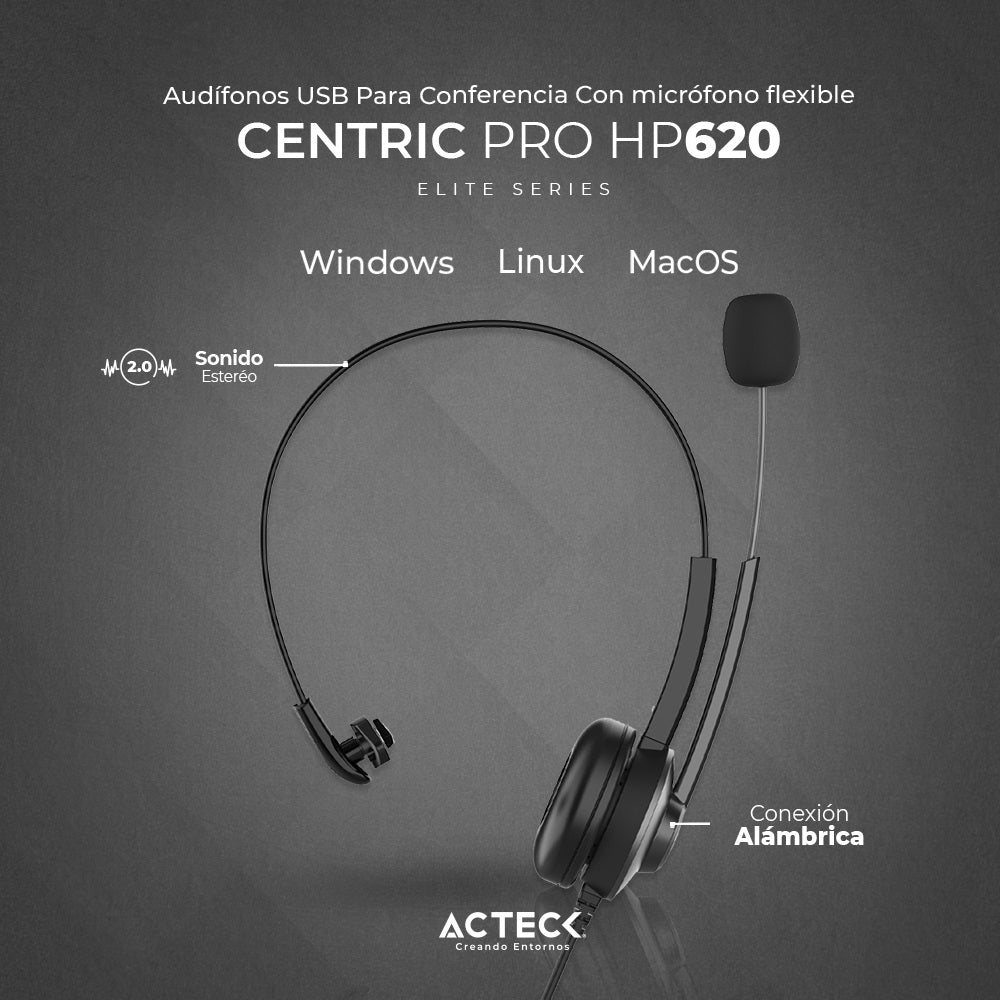 Auriculares ACTECK HP620 - Vista 3