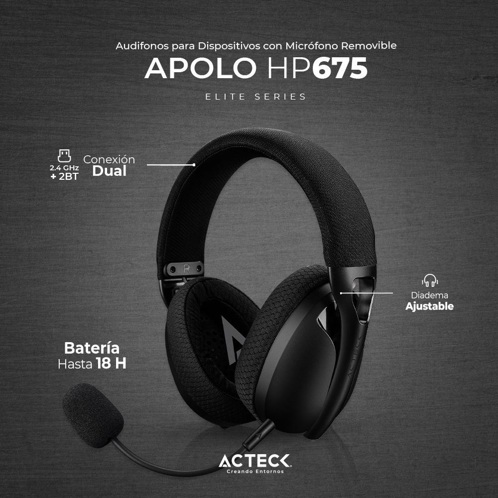 Auriculares ACTECK HP675 - Vista 3