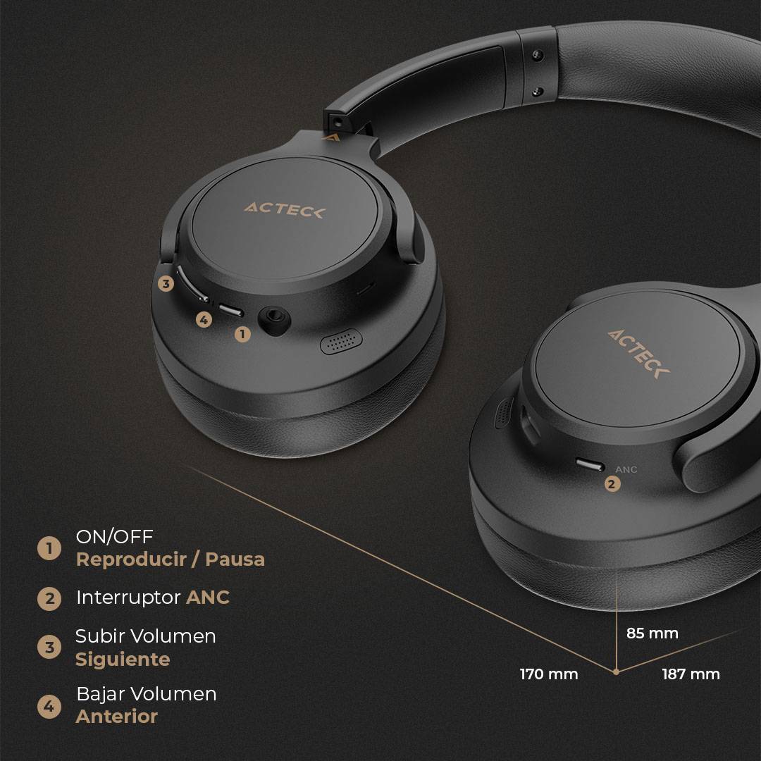 Diademas ACTECK HP750 - Vista 3