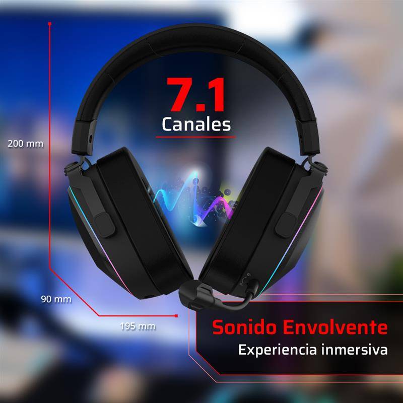 Diademas Gaming Balam Rush HS1100 - Vista 2