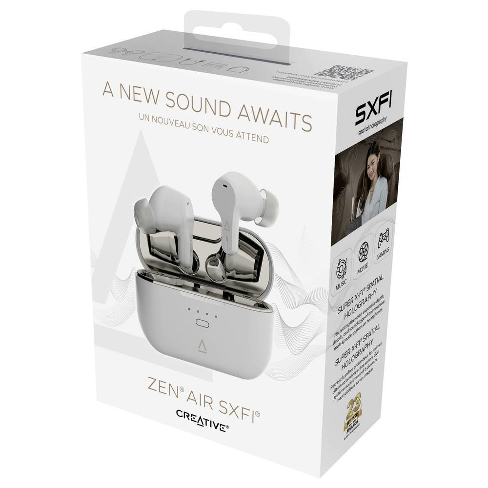 Audifonos CREATIVE LABS ZEN AIR SXFI D GY - Vista 4
