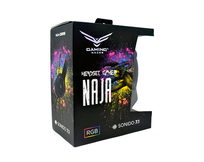 Audífonos Gamer 7.1 RGB NAJA Naceb Gaming NA-0315 - Vista 5