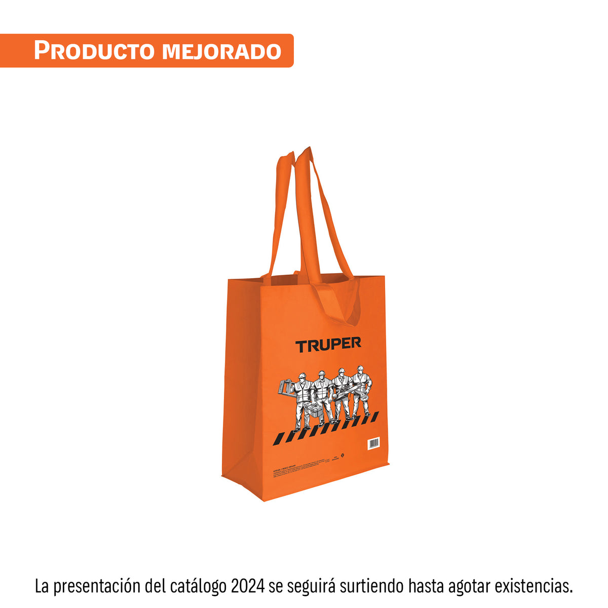 Bolsa ecológica naranja de 38 x 49 cm, Truper