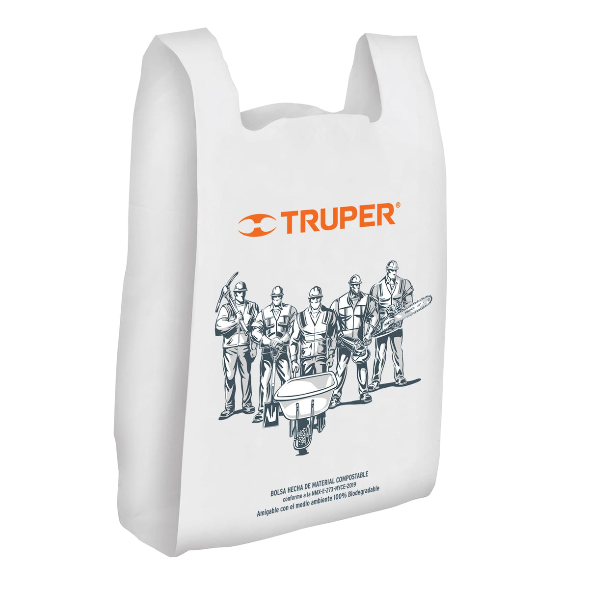 Bolsa plástica biodegradable de 34 x 60 cm, Truper