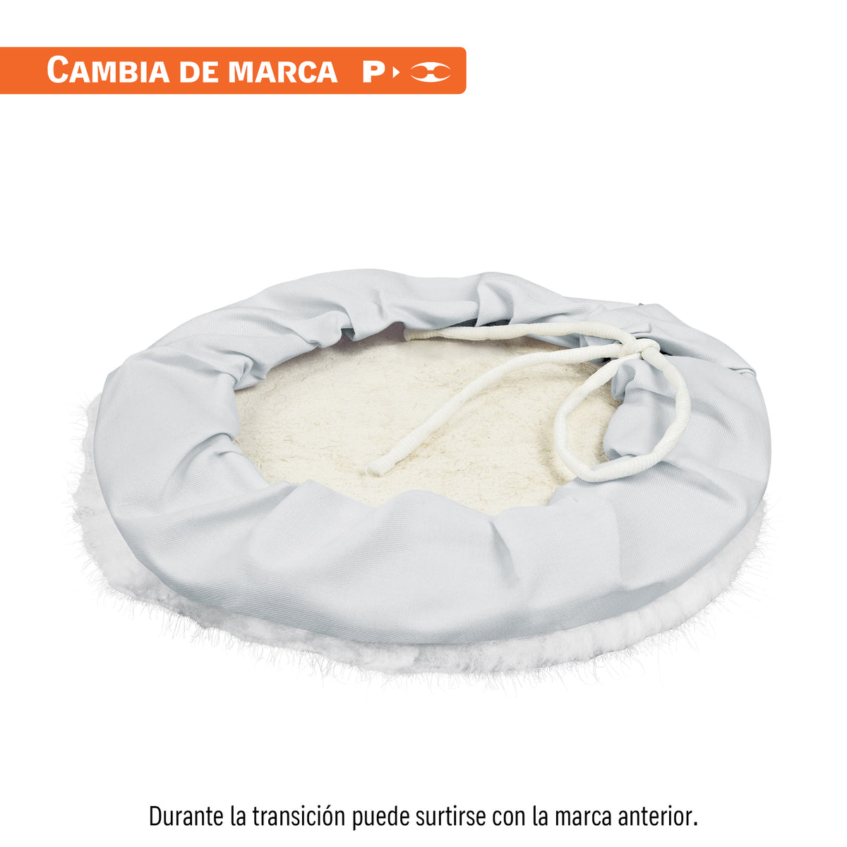 Borla p/pulir de lana de 10' con jareta, TRUPER