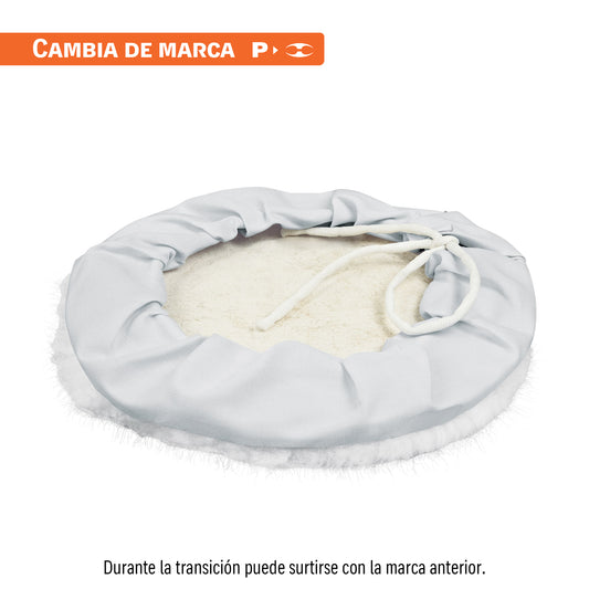 Borla p/pulir de lana de 10' con jareta, TRUPER