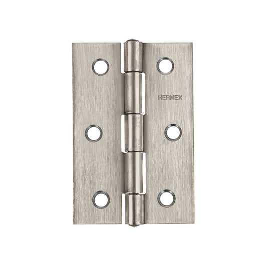 Bisagra rectangular 2-1/2' acero inoxidable, HERMEX
