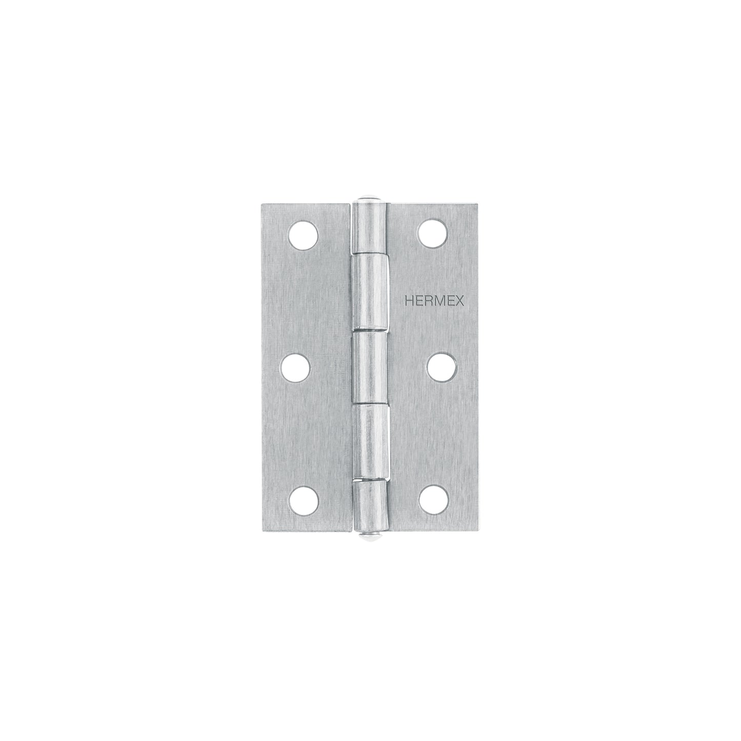 Bisagra rectangular 3' acero pulido, HERMEX