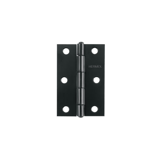 Bisagra rectangular 3' negra, HERMEX