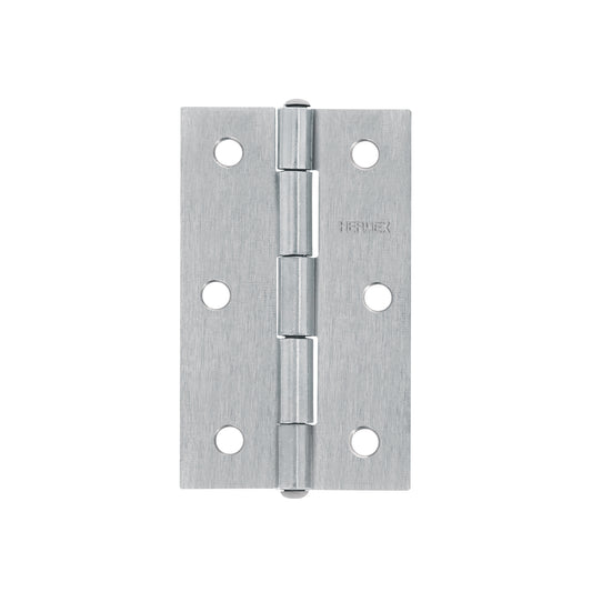 Bisagra rectangular 3-1/2' acero pulido, HERMEX