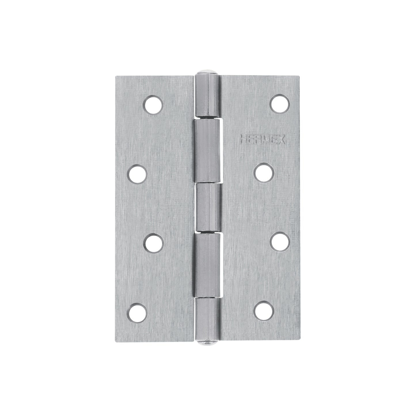 Bisagra rectangular 4' acero pulido, HERMEX