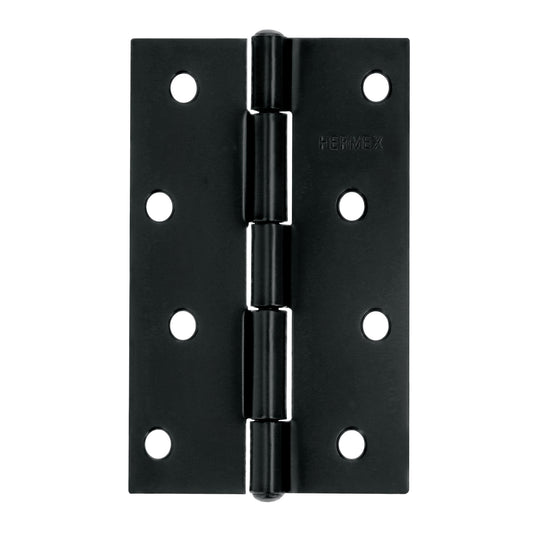 Bisagra rectangular 4' negra, HERMEX