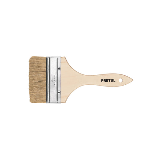 Brocha uso general de 4' con mango de madera, Pretul