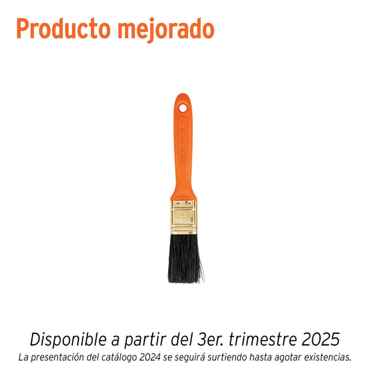 Brocha profesional de 1' con mango de plástico, Truper