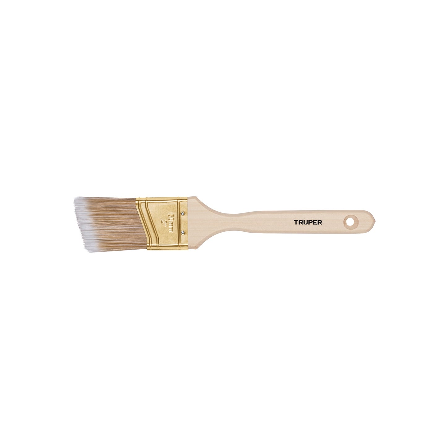 Brocha cerdas sintéticas 2' corte angular, mango de madera