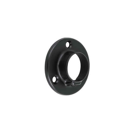 Brida negra para tubo redondo de closet, HERMEX