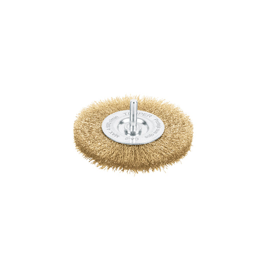 Carda circular 4' alambre fino para taladro, Truper